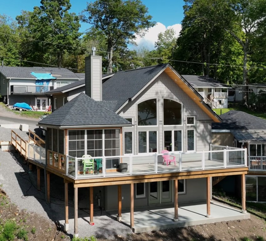 Gray home with sunroom addition in Glendale, Arizona
