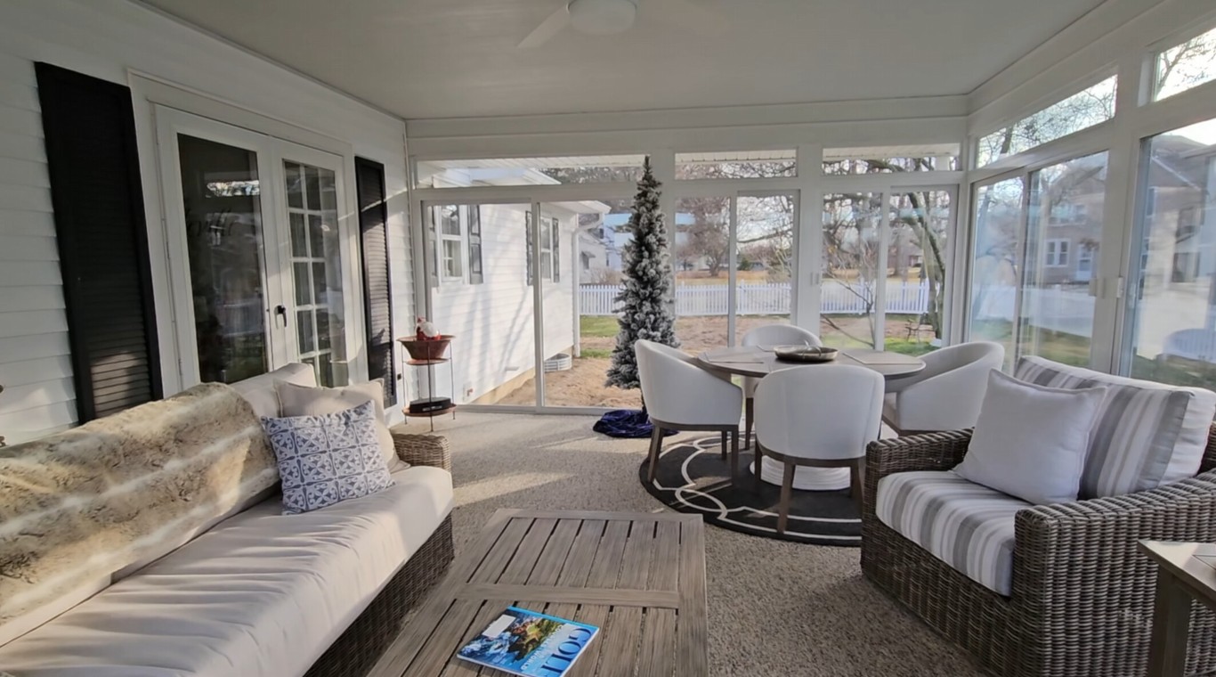 Three-season sunroom interior in Glendale, Arizona